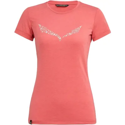 Жіноча футболка Salewa Solidlogo Dri-Release Wmn, рожевий, р.44/38 (013.002.6967) - Robinzon.ua