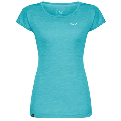 Женская футболка Salewa Puez Melange Dry Women's T-Shirt, Maui Blue, 44/38 (265388176) - Robinzon.ua
