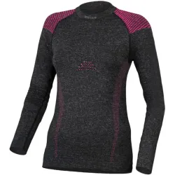 Термофутболка жіноча Lasting TELA, сірий/рожевий, S/M (8595067887005) - Robinzon.ua