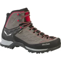 Черевики чоловічі Salewa MTN Trainer Mid GTX 47 - сірий/червоний з мембраною Gore-Tex®, трекінгові - 013.001.1598 - Robinzon.ua