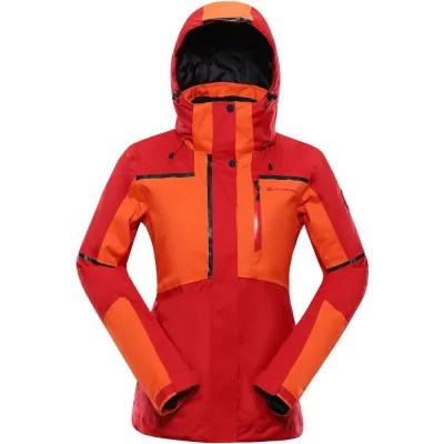 Горнолыжная женская теплая мембранная куртка Alpine Pro MALEFA, Red/Orange, S (LJCY546442 S) - Robinzon.ua