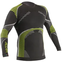 Термофутболка з довгим рукавом чоловіча Accapi HealthPower, Black/Lime, M/L (ACC NA401.909-ML) - Robinzon.ua