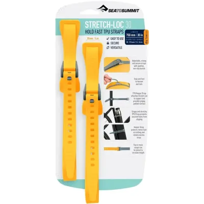 Набор стяжек Stretch-Loc 30 20mm x 750mm 2 Pack, Yellow от Sea to Summit (STS ASLSTRP20X750YW) - Robinzon.ua