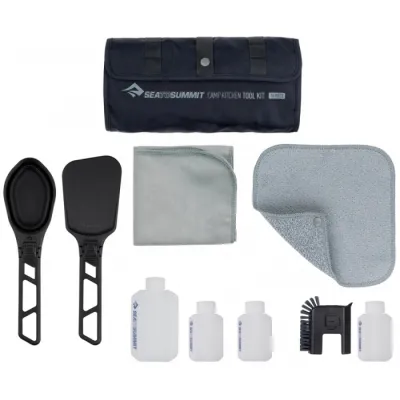 Camp Kitchen Tool Kit - 10 Piece Set набор аксессуаров для кухни (Black) - Robinzon.ua