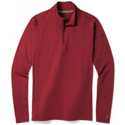 Термофутболка чоловіча Smartwool Merino 150 Baselayer 1/4 Zip Tibetan Red, р.L (SW 14070.A25-L) - Robinzon.ua