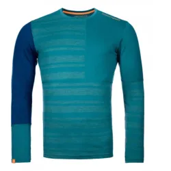 Термофутболка мужская Ortovox 185 Rock'n'wool Long Sleeve M, pacific green, S (4251422586740) - Robinzon.ua