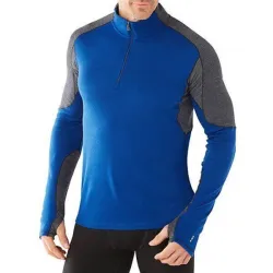 Термофутболка чоловіча Smartwool PhD Light 1/4 Zip Dark Blue, р.L (SW 14014.491-L) - Robinzon.ua