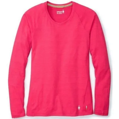 Термофутболка жіноча Smartwool Merino 150 Baselayer Pattern Long Sleeve Potion Pink, р.XL (SW 17256.906-XL) - Robinzon.ua