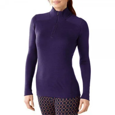 Термофутболка женская Smartwool NTS Mid 250 Zip T Purple Heather, р.XS (SW SS221.592-XS) - Robinzon.ua