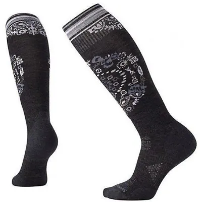 Носки женские Smartwool PhD Ski Light Elite Pattern Charcoal, р.S (SW 01369.003-S) - Robinzon.ua