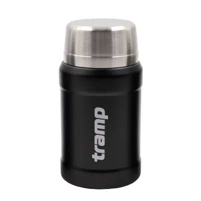 Термос TRAMP з широким горлом 800 мл у чохлі  UTRC-132-black - Robinzon.ua