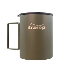 Термокружка Tramp со складными ручками и поилкой 400 мл UTRC-137-olive - Robinzon.ua