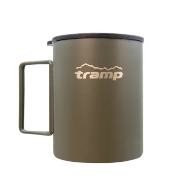 Термокружка Tramp со складными ручками и поилкой 400 мл UTRC-137-olive - Robinzon.ua