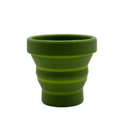 Стакан складной силиконовый Tramp с крышкой 180ml olive UTRC-083-olive - Robinzon.ua