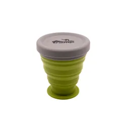 Стакан складной TRAMP силиконовый с крышкой 200мл UTRC-126-green - Robinzon.ua