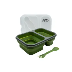 Контейнер силиконовый на 2 отсека Tramp (900ml) с ловилкой olive UTRC-090-olive Контейнер силиконовый на 2 отсека Tramp (900ml) с ловилкой olive UTRC-090-olive - Robinzon.ua