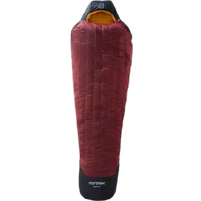 Спальний мішок Nordisk Oscar Mummy Large (-5/-10°C), 190 см - Left Zip, rio red/mustard yellow/black (110454) - Robinzon.ua