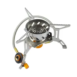 Пальник газовий зі шлангом та подвійним вбудованим вітрозахистом Tramp UTRG-047 - Robinzon.ua