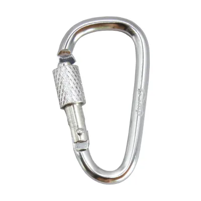 Карабин Tramp алюминиевый, 5 см, с муфтой, серебристый UTRA-299-silver - Robinzon.ua