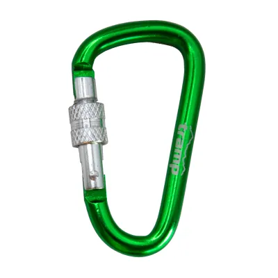 Карабин Tramp алюминиевый, размер 7 см, с муфтой, зеленый UTRA-302-green - Robinzon.ua