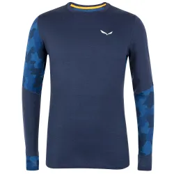 Термофутболка чоловіча Salewa Cristallo Warm AMR M L/S Tee, Blue, 46/S (28205 3960) - Robinzon.ua