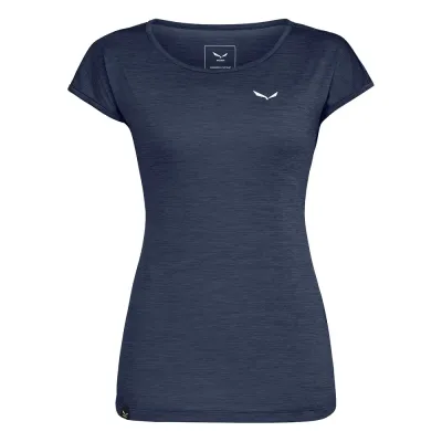 Футболка ж Salewa PUEZ MELANGE DRY W S/S TEE 26538 3966 navy blazer melange - 40/34 - темно-синій - Robinzon.ua