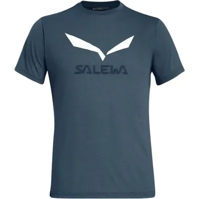 Чоловіча футболка Salewa Solidlogo Drirelease Men's T-Shirt, Dark Blue, 46/S (270183986) - Robinzon.ua