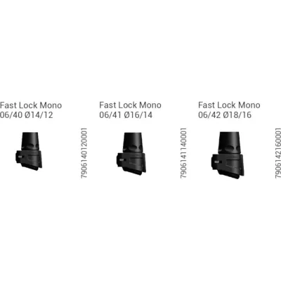 Затискне з'єднання Gabel 06/41 Fast Lock Mono Ø16/14, black (034.0002) - Robinzon.ua