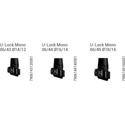 Затискне з'єднання Gabel 06/44 U-Lock Mono Ø16/14, black (034.0005) - Robinzon.ua