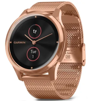 Фитнес часы Garmin vivomove Luxe Rose Gold-Black 010-02241-24 - Robinzon.ua