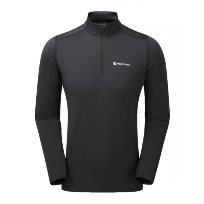 Кофта мужская Montane Dart Thermo Zip Neck, Black, M (5056237064037) - Robinzon.ua