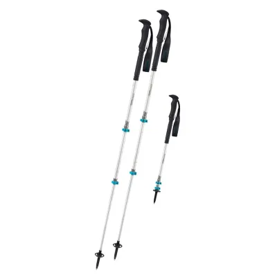 Трекінгові палиці Komperdell Explorer Contour Powerlock, 105-140 см, Silver/Blue (9008687394178) - Robinzon.ua