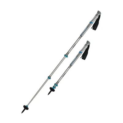 Трекінгові палиці Komperdell Shockmaster Pro Powerlock, Silver/Blue, 68-140 см (9008687342742) - Robinzon.ua