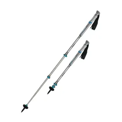 Треккинговые палки Komperdell Shockmaster Pro Powerlock, Silver/Blue, 68-140 см (9008687342742) - Robinzon.ua