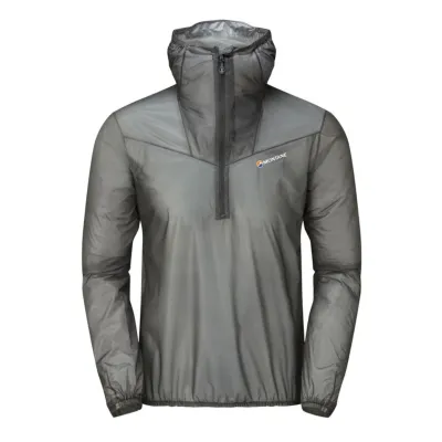 Мембранна куртка для бігу унісекс Montane Podium Pull-On, Charcoal, M (5056237032876) - Robinzon.ua