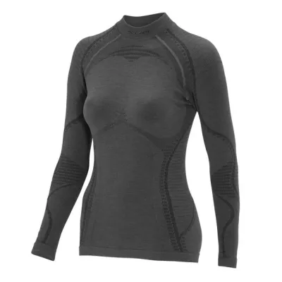 Женская термофутболка с длинным рукавом Accapi Ergowool, M/L, Iron/Black (ACC WА711.6799-ML) - Robinzon.ua