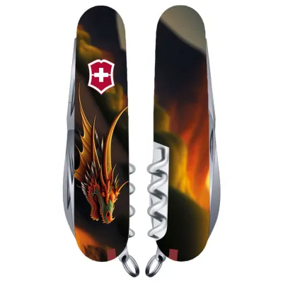 Складной нож Victorinox HUNTSMAN ZODIAC Фантастический дракон - Robinzon.ua
