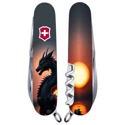 Складной нож Victorinox CLIMBER ZODIAC Дракон в лучах солнца - Robinzon.ua