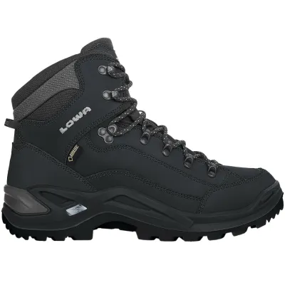 Ботинки мужские LOWA Renegade GTX MID 41.5 - черный с мембраной Gore-Tex®, треккинговые - 310945-0998-41.5 - Robinzon.ua