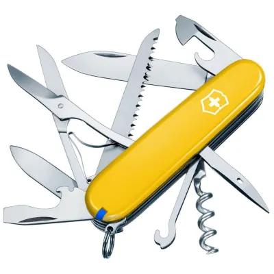 Складаний ніж Victorinox HUNTSMAN UKRAINE 13713.8.2 - Robinzon.ua