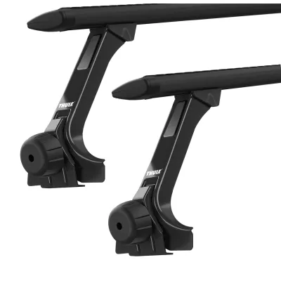 Багажник на водоотвод (28см) Thule Wingbar Evo Black для Land Rover Defender (mkI) 1983-2016 (TH 7115B-9531) - Robinzon.ua