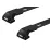 Багажник на интегрированные рейлинги Thule Edge Wingbar Black для Jaguar E-Pace (mkI) 2017→ (TH 7214B-7214B-7206-6060) - Robinzon.ua