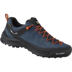 Кроссовки мужские Salewa WILDFIRE LEATHER 46 - синий с мембраной Gore-Tex®, треккинговые - 013.001.5946 - Robinzon.ua