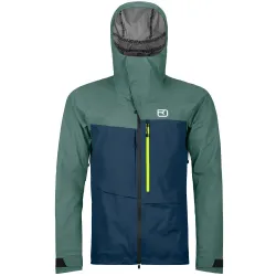 Мембранна утеплена чоловіча куртка Ortovox 3L RAVINE SHELL JACKET M, deep ocean, L (7086000003) - Robinzon.ua