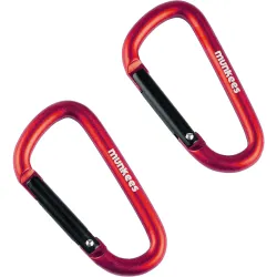 Munkees 3206 карабіни D 6 mm x 60 mm 2-Pack red Munkees 3206 карабіни D 6 mm x 60 mm 2-Pack red - Robinzon.ua