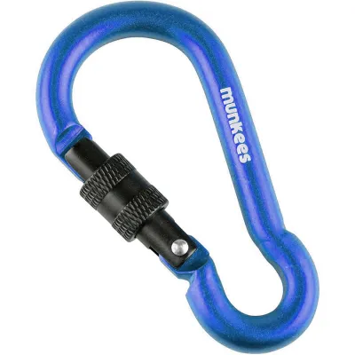 Munkees 3249 карабин Pear with Screw Lock 8 mm x 80 mm dark blue - Robinzon.ua