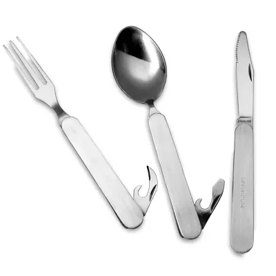 Lifeventure вилка, ложка, нож SS Folding - Robinzon.ua