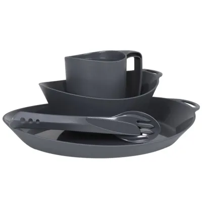 Lifeventure набор Ellipse Camping Tableware Set graphite - Robinzon.ua