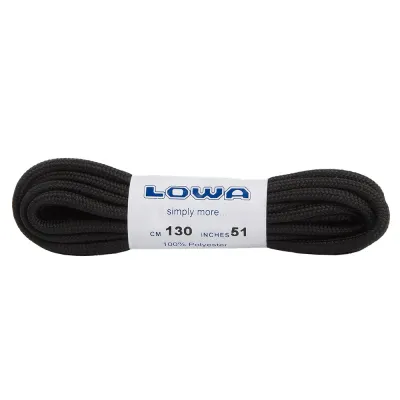 Шнурки LOWA ATC Lo 130 см - черный, мультифункциональные - 830585-0999 - Robinzon.ua