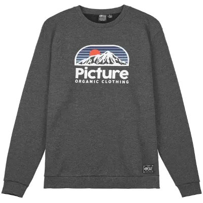 Picture Organic свитшот Authentic dark grey melange L - Robinzon.ua